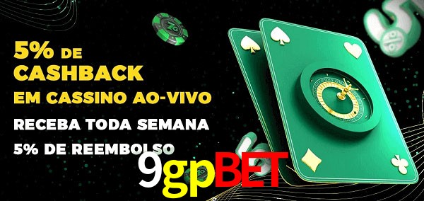 Promoções do cassino ao Vivo 9gpbet